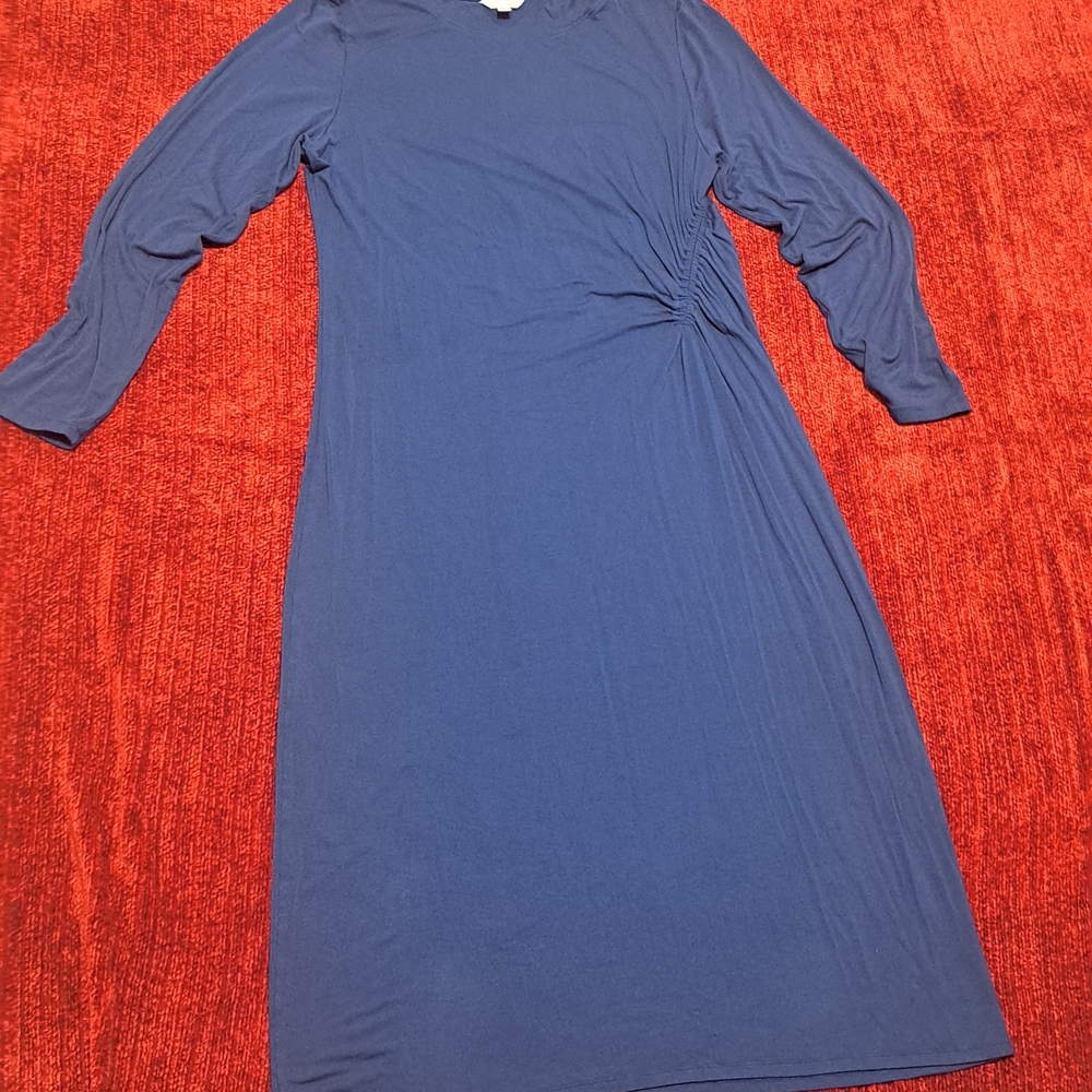 Time and Tru Navy Long Sleeve Dress
